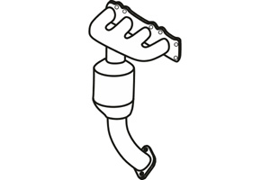 Catalytic converter i gruppen Tillflligt dolda artiklar hos  Professional Parts Sweden AB (P632CAT)