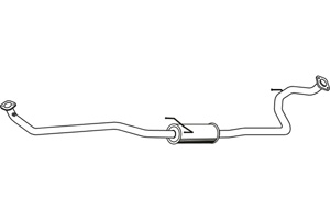 Intermediate pipe in the group  at  Professional Parts Sweden AB (P6500)