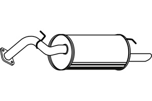 Rear muffler in the group  at  Professional Parts Sweden AB (P6501)