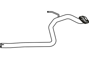 Intermediate pipe in the group  at  Professional Parts Sweden AB (P6505)