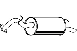 Rear muffler in the group  at  Professional Parts Sweden AB (P6506)