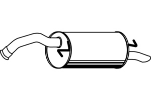 Rear muffler in the group  at  Professional Parts Sweden AB (P6513)