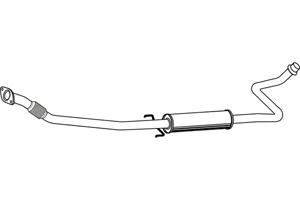 Intermediate pipe in the group  at  Professional Parts Sweden AB (P6516)