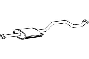 Intermediate muffler in the group  at  Professional Parts Sweden AB (P6522)
