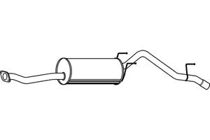 Rear muffler in the group  at  Professional Parts Sweden AB (P6526)