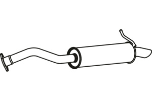 Rear muffler i gruppen Tillflligt dolda artiklar hos  Professional Parts Sweden AB (P6534)