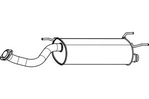 Intermediate muffler in the group  at  Professional Parts Sweden AB (P6552)