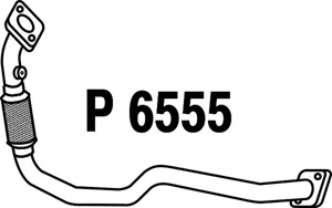 Front pipe in the group  at  Professional Parts Sweden AB (P6555)