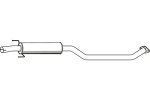 Intermediate muffler in the group  at  Professional Parts Sweden AB (P6556)