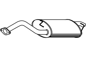 Rear muffler in the group  at  Professional Parts Sweden AB (P6557)