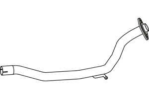 Intermediate pipe in the group  at  Professional Parts Sweden AB (P6560)