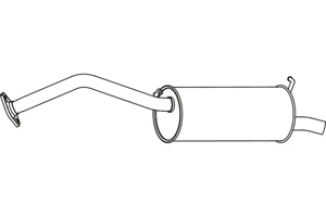 Rear muffler i gruppen Tillflligt dolda artiklar hos  Professional Parts Sweden AB (P6561)