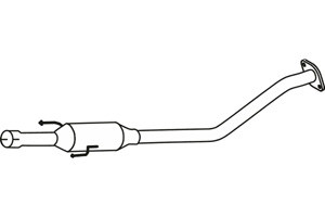 Intermediate muffler in the group  at  Professional Parts Sweden AB (P6563)