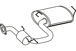 Rear muffler i gruppen Tillflligt dolda artiklar hos  Professional Parts Sweden AB (P6564)
