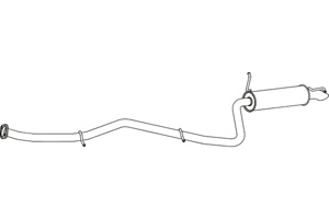 Rear muffler in the group  at  Professional Parts Sweden AB (P6565)