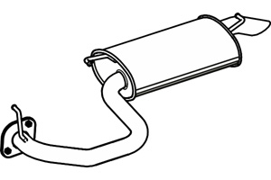 Rear muffler in the group  at  Professional Parts Sweden AB (P6569)