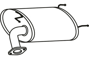 Rear muffler i gruppen Tillflligt dolda artiklar hos  Professional Parts Sweden AB (P6573)