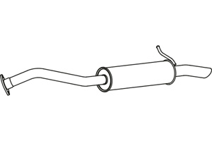 Rear muffler in the group  at  Professional Parts Sweden AB (P6576)
