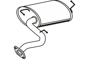 Rear muffler i gruppen Tillflligt dolda artiklar hos  Professional Parts Sweden AB (P6578)