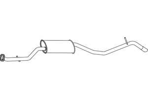 Rear muffler in the group  at  Professional Parts Sweden AB (P6582)