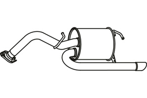 Rear muffler in the group  at  Professional Parts Sweden AB (P6583)