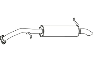 Rear muffler in the group  at  Professional Parts Sweden AB (P6584)
