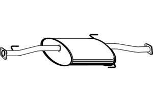 Intermediate muffler in the group Exhaust parts / Exhaust muffler & kits at  Professional Parts Sweden AB (P66004)