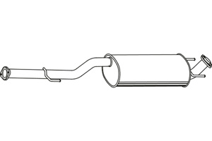 Intermediate muffler in the group  at  Professional Parts Sweden AB (P66005)