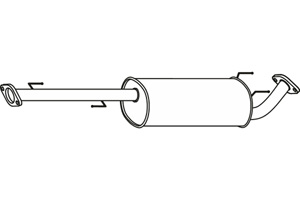 Intermediate muffler i gruppen Tillflligt dolda artiklar hos  Professional Parts Sweden AB (P66009)