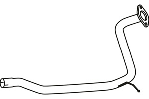 Intermediate pipe in the group Exhaust parts / Exhaust muffler & kits at  Professional Parts Sweden AB (P66011)