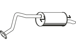 Rear muffler in the group  at  Professional Parts Sweden AB (P66014)