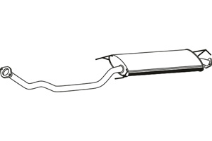 Intermediate muffler in the group Exhaust parts / Exhaust muffler & kits at  Professional Parts Sweden AB (P66017)