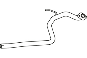 Intermediate pipe in the group Exhaust parts / Exhaust muffler & kits at  Professional Parts Sweden AB (P66020)