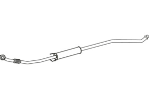 Intermediate muffler in the group  at  Professional Parts Sweden AB (P66022)