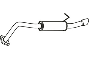 Rear muffler in the group  at  Professional Parts Sweden AB (P66032)