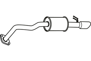 Rear muffler in the group  at  Professional Parts Sweden AB (P66034)