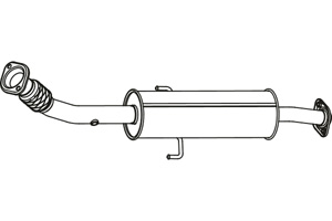 Intermediate muffler in the group  at  Professional Parts Sweden AB (P66041)