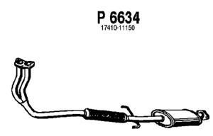 Front muffler in the group  at  Professional Parts Sweden AB (P6634)