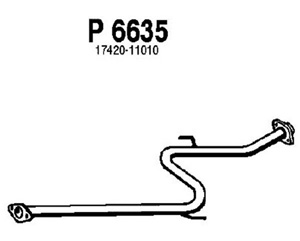 Intermediate pipe in the group  at  Professional Parts Sweden AB (P6635)