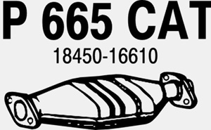 Catalytic converter in the group  at  Professional Parts Sweden AB (P665CAT)