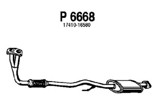 Front muffler in the group  at  Professional Parts Sweden AB (P6668)