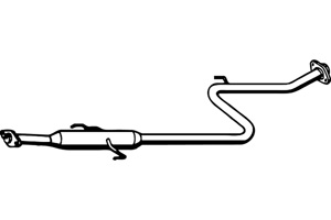 Intermediate muffler in the group  at  Professional Parts Sweden AB (P6674)