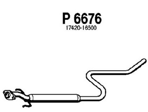 Intermediate muffler in the group  at  Professional Parts Sweden AB (P6676)