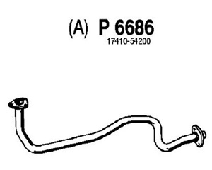 Front pipe in the group  at  Professional Parts Sweden AB (P6686)