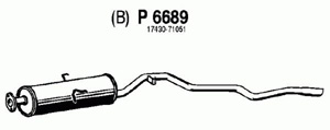 Rear muffler in the group  at  Professional Parts Sweden AB (P6689)