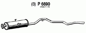 Rear muffler in the group  at  Professional Parts Sweden AB (P6690)