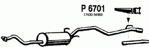 Rear muffler in the group  at  Professional Parts Sweden AB (P6701)