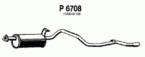 Rear muffler in the group  at  Professional Parts Sweden AB (P6708)