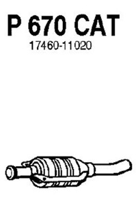 Catalytic converter i gruppen Tillflligt dolda artiklar hos  Professional Parts Sweden AB (P670CAT)
