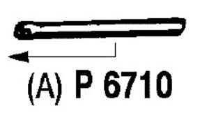 Rear pipe in the group  at  Professional Parts Sweden AB (P6710)